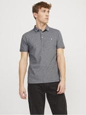 Jack&Jones Pánské polo triko JJEPAULOS Slim Fit 12136668 Anthracite (Velikost L)