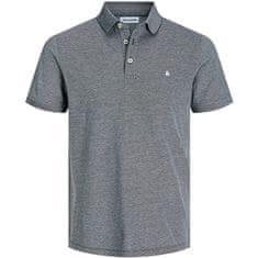 Jack&Jones Pánské polo triko JJEPAULOS Slim Fit 12136668 Anthracite (Velikost L)