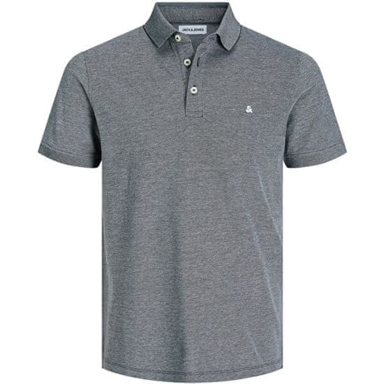 Jack&Jones Pánské polo triko JJEPAULOS Slim Fit 12136668 Anthracite