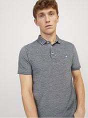 Jack&Jones Pánské polo triko JJEPAULOS Slim Fit 12136668 Anthracite (Velikost L)