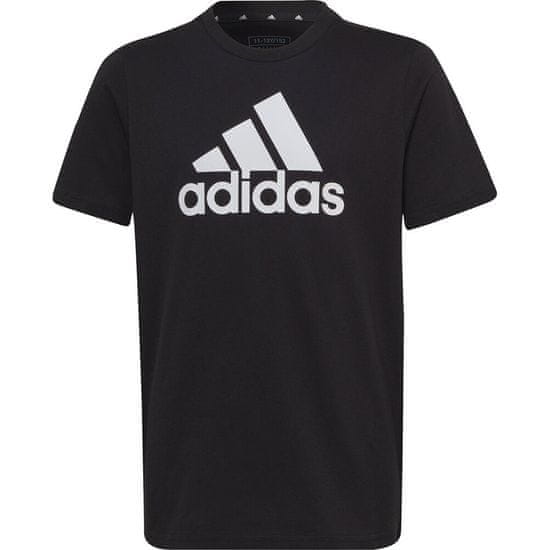 Adidas Tričko černé Essentials Big Logo Cotton