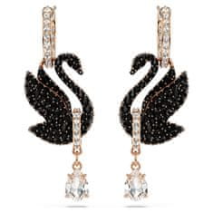 Swarovski Úchvatné labutí náušnice 2v1 s krystaly Iconic Swan 5678047