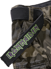 BRANDIT kraťasy Iron Maiden Savage Shorts The Number of The Beast darkcamo Velikost: 3XL