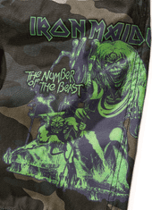 BRANDIT kraťasy Iron Maiden Savage Shorts The Number of The Beast darkcamo Velikost: XL