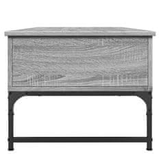 shumee Konferenční stolek šedý sonoma 100 x 50 x 40 cm kompozit a kov