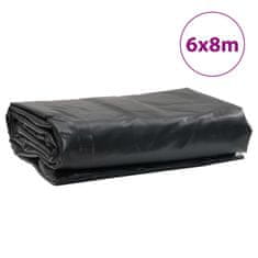 Vidaxl Plachta antracitová 6 x 8 m 650 g/m²