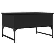 shumee Konferenční stolek černý 70 x 50 x 40 cm kompozitní dřevo a kov