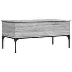 shumee Konferenční stolek šedý sonoma 100 x 50 x 45 cm kompozit a kov