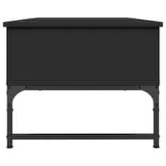 shumee Konferenční stolek černý 100x50x40 cm kompozitní dřevo a kov