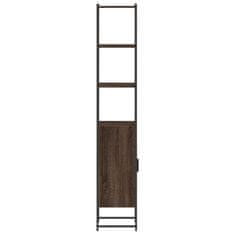 Greatstore Koupelnová skříňka hnědý dub 33x33x185,5 cm kompozitní dřevo