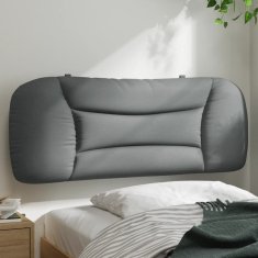 Vidaxl Polštář na čelo postele světle šedý 100 cm textil