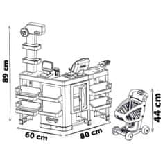 Smoby Smoby Maximarket Wózek Elektroniczną Kasą Ze Skanerem Waga I Lodówka