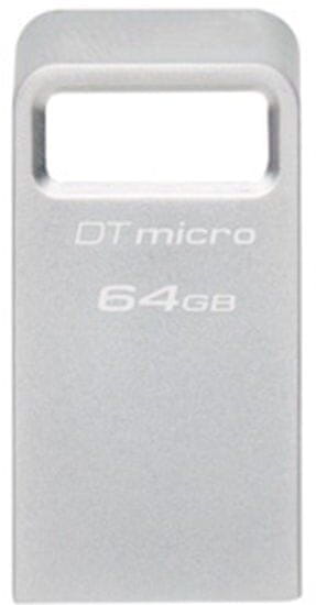 Kingston DataTraveler Micro, 64GB, stříbrná (DTMC3G2/64GB)