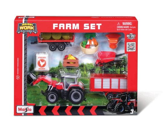 Maisto Maisto - Farmářský set, Massey Ferguson