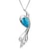 Elegantní náhrdelník Ines Matrix modrý 6109 29 (řetízek, přívěsek)