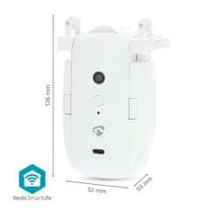 Nedis SmartLife robot pro ovládání závěsů na kolejnici, Bluetooth, baterie 4000 mAh, USB, bílá (BTMC20WT1PC)