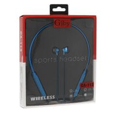 Gjby Bluetooth sluchátka SPORTS CA-113 modrá