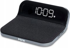 iHome Indukční nabíječka + digitální hodiny + budík Alarm + USB nabíječka / iHome