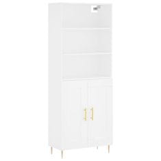 Vidaxl Skříň highboard bílá 69,5 x 34 x 180 cm kompozitní dřevo