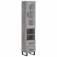 Vidaxl Skříň highboard šedá sonoma 34,5 x 34 x 180 cm kompozitní dřevo