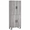 Skříň highboard šedá sonoma 69,5 x 34 x 180 cm kompozitní dřevo