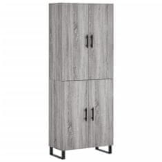 Vidaxl Skříň highboard šedá sonoma 69,5 x 34 x 180 cm kompozitní dřevo