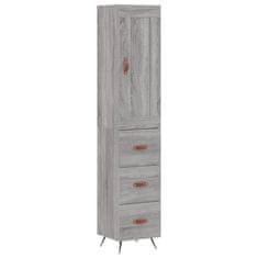 Vidaxl Skříň highboard šedá sonoma 34,5 x 34 x 180 cm kompozitní dřevo