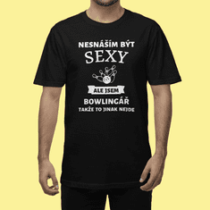 Fenomeno Pánské tričko - Sexy bowlingář - černé Velikost: 3XL