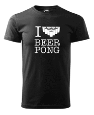 Fenomeno Pánské tričko - I love beerpong - černé Velikost: S