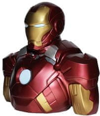 CurePink Pokladnička Marvel: Iron Man (výška 22 cm)
