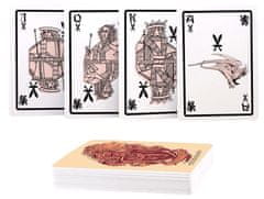 CurePink Hrací karty Harry Potter: Nebelvír 54 karet (6 x 9 x 2 cm)