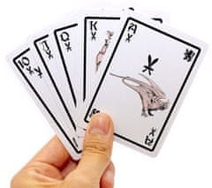 CurePink Hrací karty Harry Potter: Nebelvír 54 karet (6 x 9 x 2 cm)
