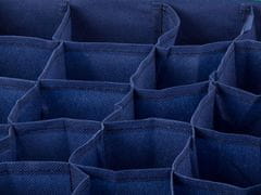 Verk 01621_G Organizer do zásuvky na prádlo s 20 přihrádkami, modrý
