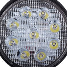 Verk 12248 Pracovní světlo kulaté 9 LED, 27W