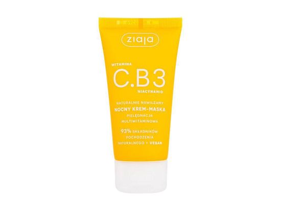 Kraftika 50ml ziaja vitamin c.b3 niacinamide night cream-mask