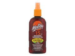 Malibu 200ml bronzing tanning oil coconut spf15