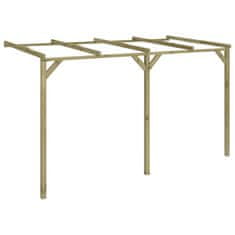 Vidaxl Zahradní pergola ke zdi 2 x 4 x 2,2 cm dřevo