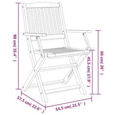 Vidaxl 9dílný zahradní jídelní set masivní akáciové dřevo