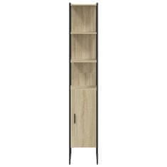 Greatstore Koupelnová skříňka dub sonoma 33x33x185,5 cm kompozitní dřevo