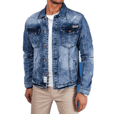 Dstreet Pánská džínová bunda tmavě modrá tx4688 XL