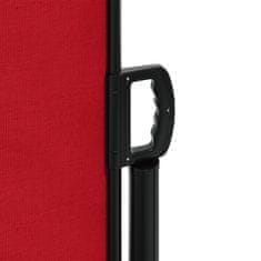 Greatstore Zatahovací boční markýza / zástěna červená 120 x 600 cm