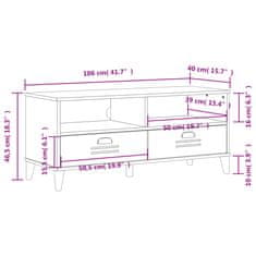 Vidaxl TV skříňka VIKEN černá kompozitní dřevo