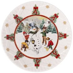 Villeroy & Boch Vánoční servírovací mísa TOY'S FANTASY Stavění sněhuláka