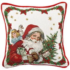 Villeroy & Boch Vánoční gobelínový polštář TOY'S FANTASY Santa, čtvercový