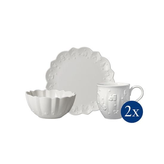 Villeroy & Boch Vánoční snídaňová sada pro dvě osoby TOY'S DELIGHT ROYAL CLASSIC 6 ks