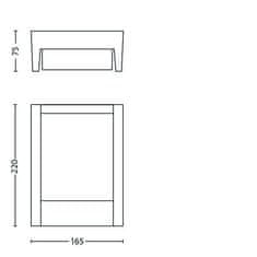 Philips Philips NOV 2016 Arbour SVÍTIDLO VENKOVNÍ NÁSTĚNNÉ 1x6W 16460/93/16