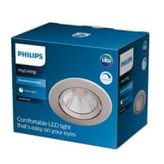Philips LED Zapuštěné bodové svítidlo Philips SPARKLE SL261 8718699755706 5,5W 350lm 2700K IP20 niklové stmívatelné