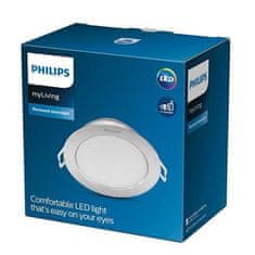 Philips LED Zapuštěné bodové svítidlo Philips DIAMOND CUT DL251 8718699778057 3,5W 300lm2700K IP20 9,5cm stříbrné