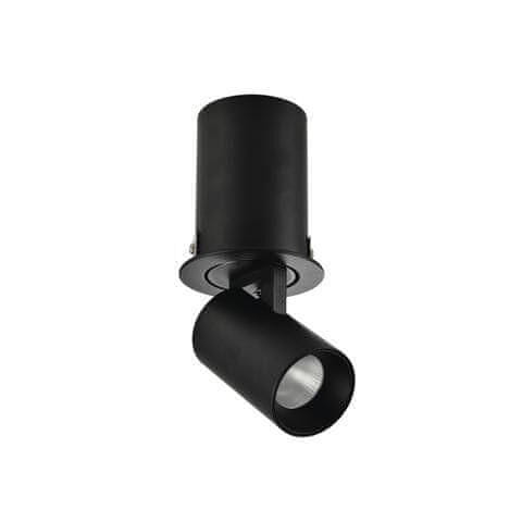 AZZARDO LED Stropní zápustné bodové svítidlo AZzardo Luna 7W black/black AZ3397 7W 595lm 3000K IP20 černé