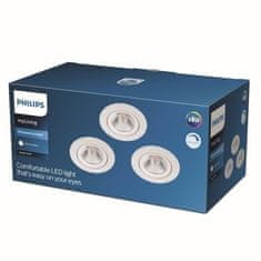 Philips LED Zapuštěné bodové svítidlo Philips SPARKLE SL261 set 3ks 8718699755980 3x5,5W 3x350lm 2700K IP20 bílé stmívatelné